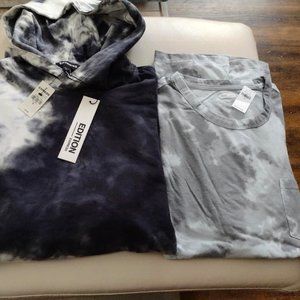 Men's Tie-Dye Hooded Sweatshirt & Tie-Dye Tee!